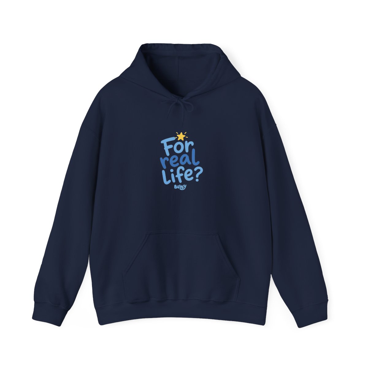 Bluey "For real life?" Hoodie - Official Hoodies merchandise