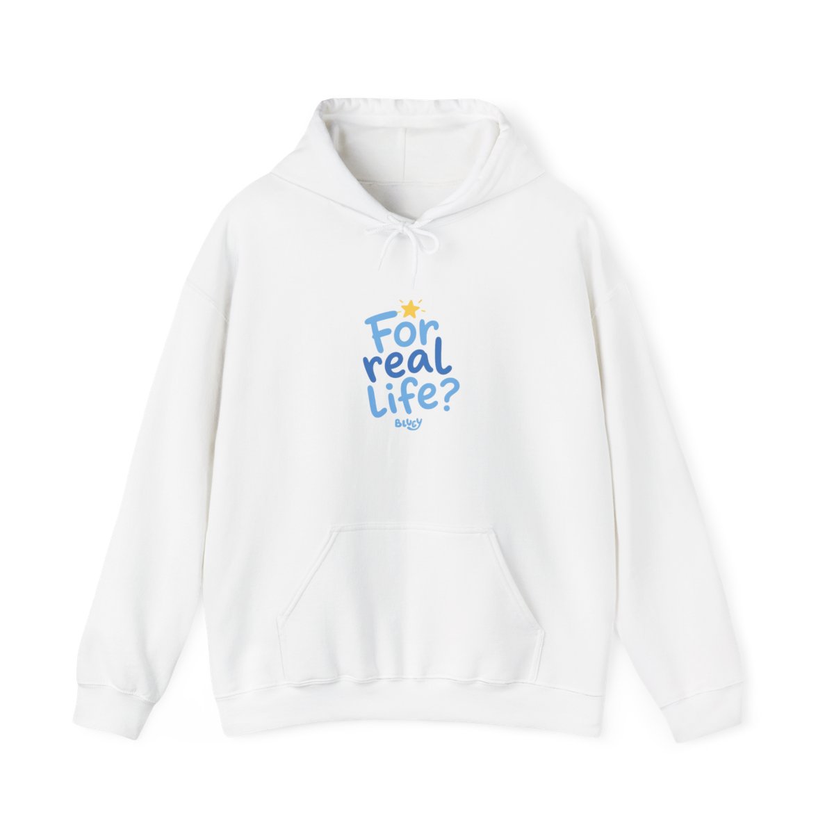Bluey "For real life?" Hoodie