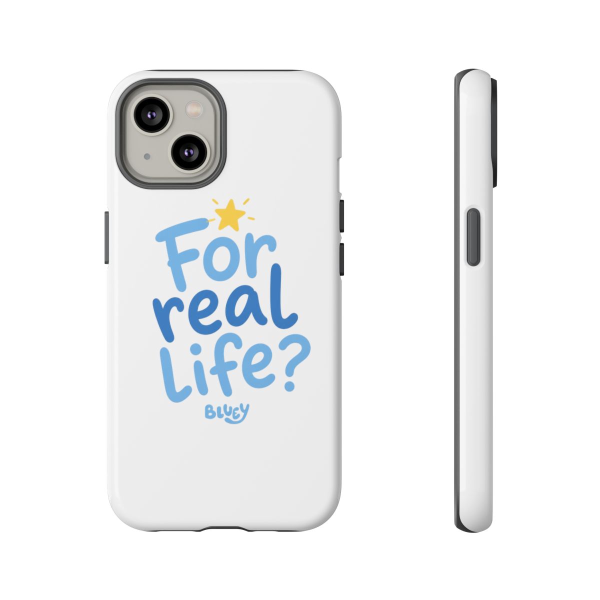Bluey "For real life?" Phone Case - alternate angle 3, merchandise
