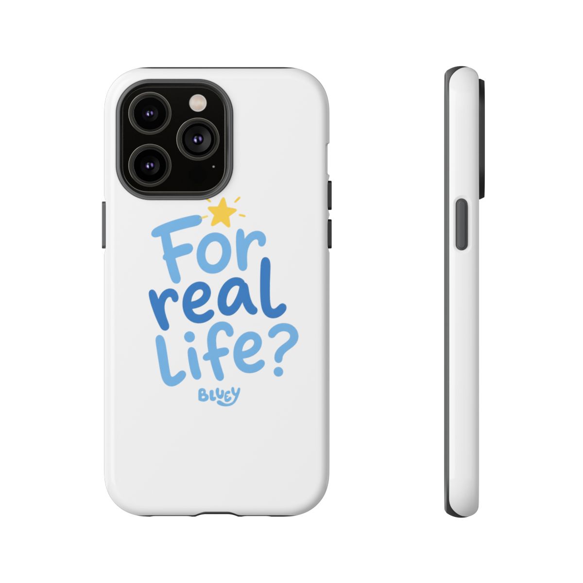 Bluey "For real life?" Phone Case - alternate angle 5, merchandise
