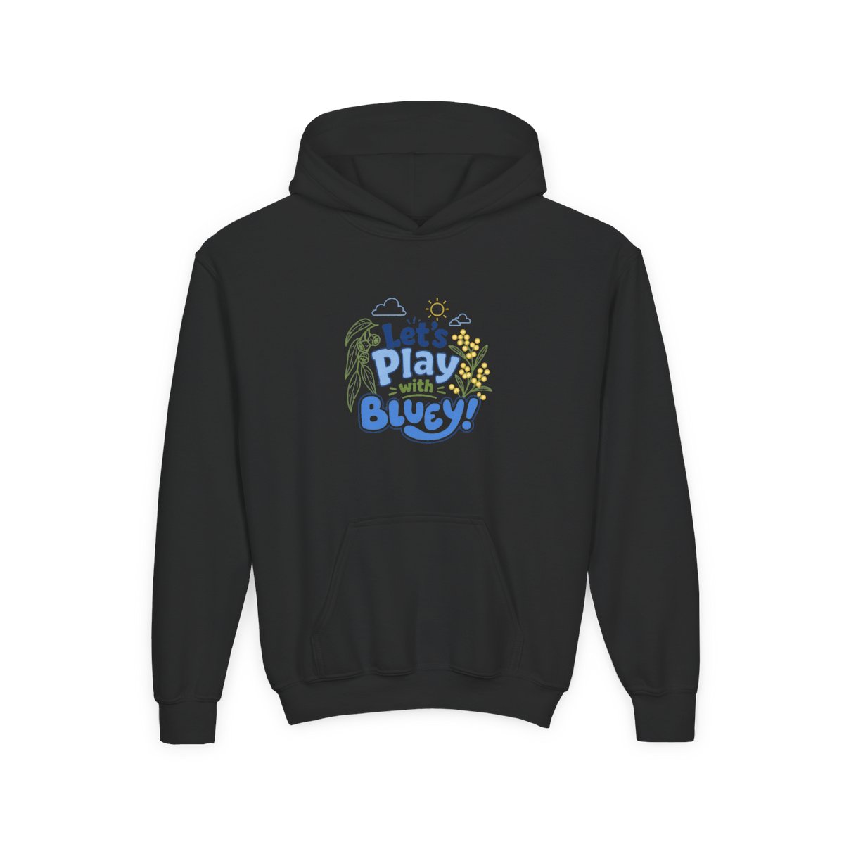 Bluey "Play with Bluey!" Hoodie - alternate angle 2, merchandise