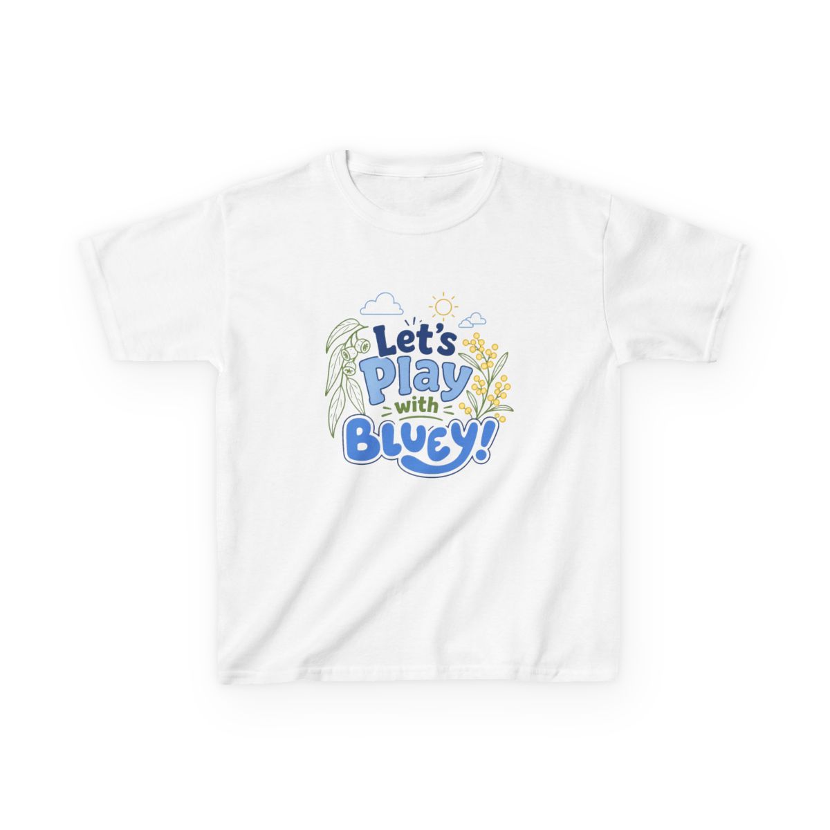 Bluey "Play with Bluey!" Kids Tee