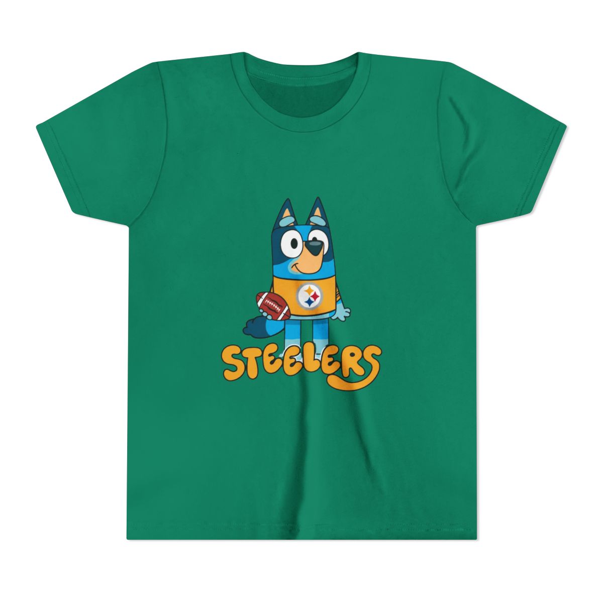 Bluey Steeler Football Kids T Shirt
