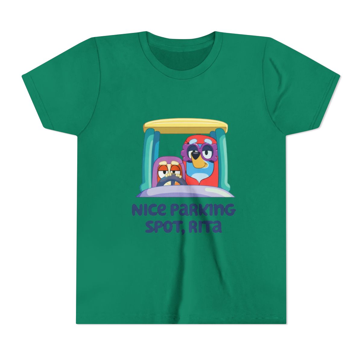 Vintage Cartoon Bluey Grannies Janet and Rita Kids T Shirt